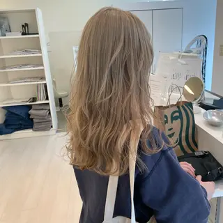 セミロング カラー ヘアアレンジ GO TODAY  SHAiRE SALON岡山所属・Sana/ 耳ツボ/インナーのヘアスタイル