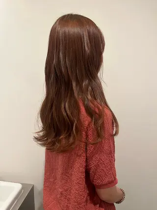 カラー yuka/ロング/ レイヤーカットモデルのヘアスタイル