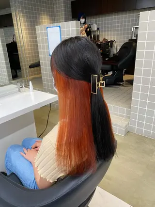 ロング カラー ヘアアレンジ キッズ TRUNAIL&EYE所属・TRU Shino🦋のマツエク・マツパデザイン