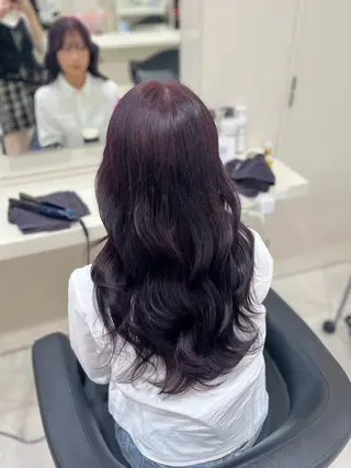 カラー ベージュ・ラベンダー カラー🎀りりのヘアスタイル