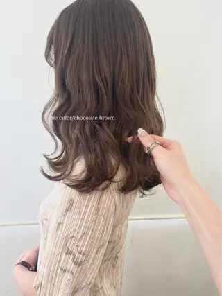 セミロング カラー Parve  Mix /板野妃莉のヘアスタイル