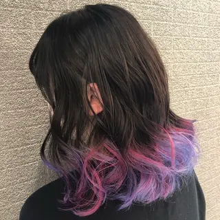 ミディアム カラー ヘアアレンジ アンドウ ユウ/ レイヤーカット/韓国のヘアスタイル