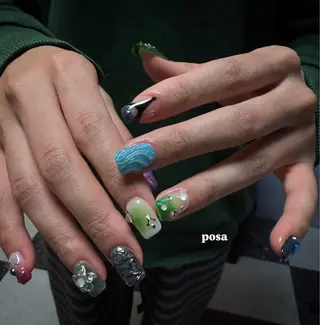 ネイル posa nail モエミのネイルデザイン