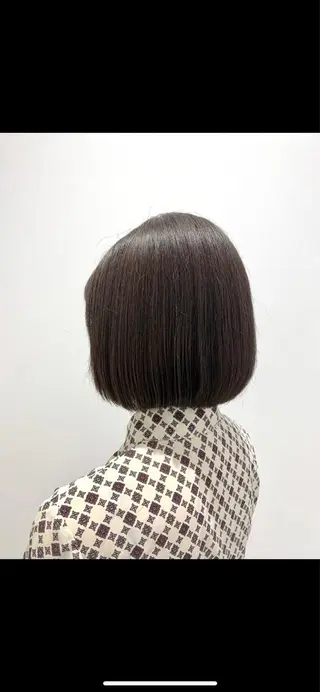 ショート カラー ボブ/美髪矯正 /佐藤　奈巳のヘアスタイル
