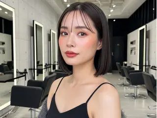 ミディアム 似合わせボブ✖️ 韓国レイヤー✨小関のヘアスタイル