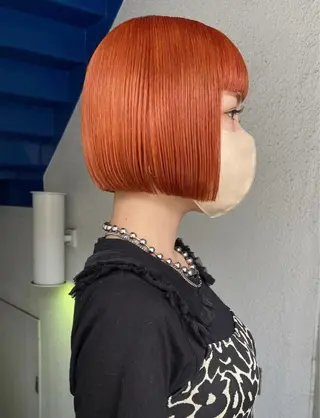 ショート カラー スパイラルパーマ 🌐hina⭐️のヘアスタイル