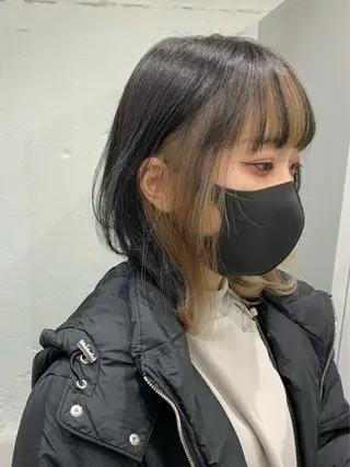 ミディアム カラー ヘアアレンジ SALOWIN原宿ash店所属・憧れの艶ハイトーンへ 🌙サイダサキのヘアスタイル