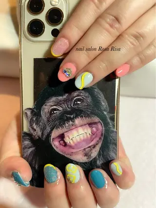 ショート ネイル ネイルスタジオ シェイクユアハンズのネイルデザイン