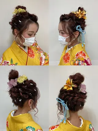 ロング カラー ヘアアレンジ 【Sweep】おじま のぞみのヘアスタイル