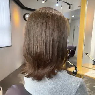 セミロング カラー 艶カラー/レイヤー 💖心斎橋/Sakiのヘアスタイル