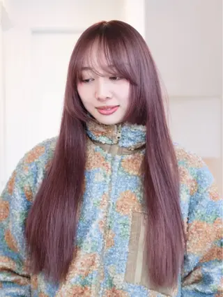 ロング カラー ヘアアレンジ 🦠デザインカラー/ 魚瀬あおい🦠のヘアスタイル