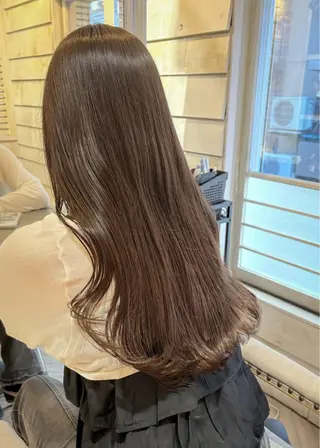 ロング カラー グレージュ|くすみ× 透明感|kazutoのヘアスタイル