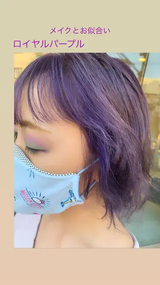 ミディアム カラー DiMPlE  ディンプル所属・🌸スタイリスト 山浦美恵のヘアスタイル