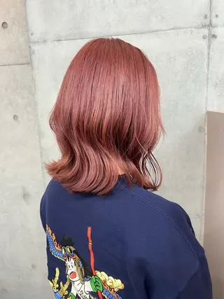 セミロング カラー カコ/レイヤーカット ヘアアレンジのヘアスタイル