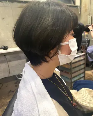 ショート パーマ ROBBY表参道所属・木村【似合わせ ショート】無料✨のヘアスタイル