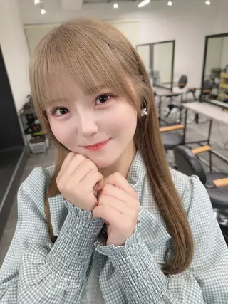 セミロング 韓国ヘア/髪質改善/ レイヤー/あおし🐼のヘアスタイル