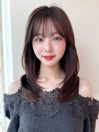 ミディアム 新宿/ 田口雄大のヘアスタイル