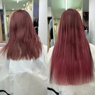 ロング カラー MOE🐈‍⬛🎀 エクステ/ワンホンのヘアスタイル