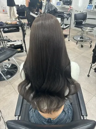 セミロング emi 韓国ワンホンヘアのヘアスタイル