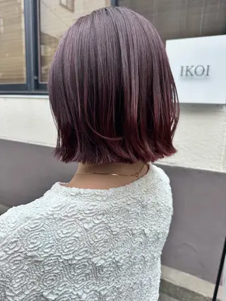 ミディアム カラー 高橋友里亜 /フリーランスのヘアスタイル