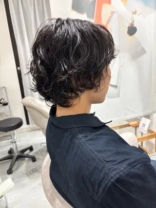 ショート パーマ メンズ INCE HAIR 梅田　原田　舞夢のヘアスタイル