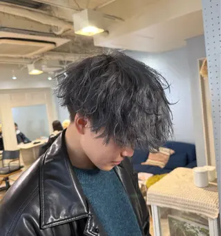 ショート カラー メンズ メンズカット/パーマ 艶カラーTAIGA︎のヘアスタイル