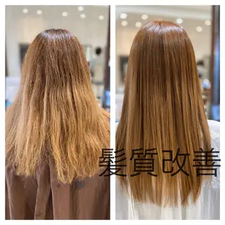 セミロング 縮毛矯正専門家 大桃史朗のヘアスタイル