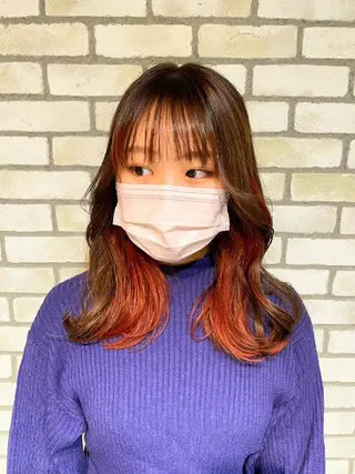カラー ロング F.hair salon所属・ハイトーン×髪質改善 🌈しゅんだい🌈のヘアスタイル