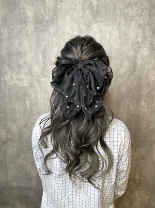 ロング カラー ヘアアレンジ 💫miyu💫デザ インカラー/アレンジのヘアスタイル