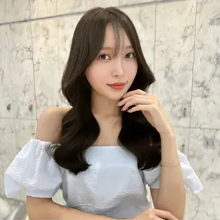 ロング カラー 髪質改善/韓国ヘア レイヤー/新宿/ロミのヘアスタイル