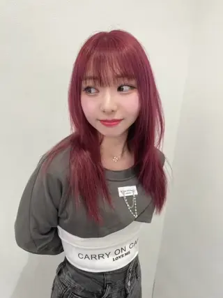 カラー 🎀pink×g irly💗るか🫧のヘアスタイル