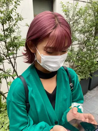 ショート カラー 🌻名古屋🌻 🫧ハイトーン🫧のヘアスタイル