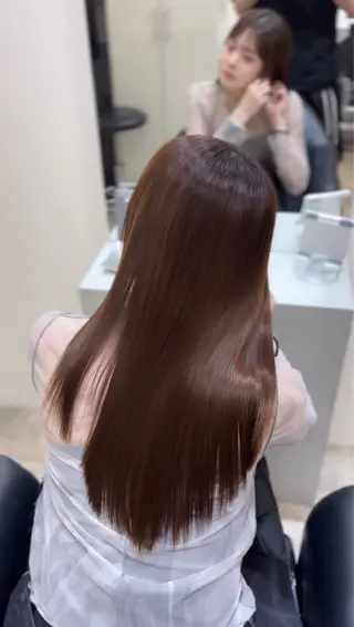 ロング 髪質改善/ 艶カラー【心斎橋】のヘアスタイル