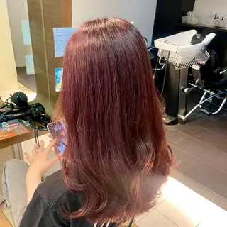 セミロング カラー 透明感カラー/ 寺田千雅子のヘアスタイル