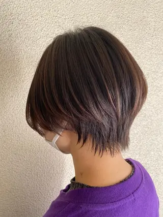 ショート 艶髪✨髪質改善カラー 楠本浩子のヘアスタイル
