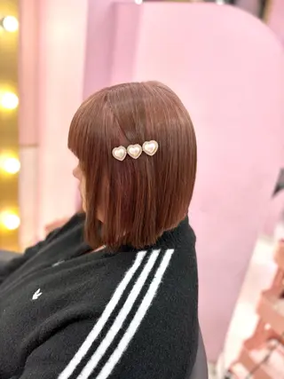 ミディアム カラー 甘ふわgirly🎀 ハイトーン🤍Ramのヘアスタイル