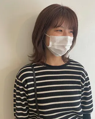 ミディアム COMILE 🌼 SUZUKAのヘアスタイル