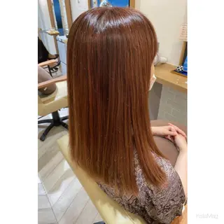 ロング カラー 岩間 香純のヘアスタイル