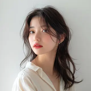 セミロング 緑地公園美容室 neohairのヘアスタイル