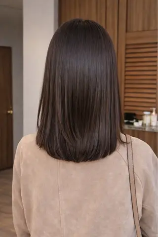 ミディアム パーマ 酸性ストレート/ yukinaのヘアスタイル