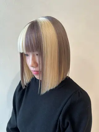 ショート 美容室FaB千葉店所属・千葉ハイトーンカラー KASUMIのヘアスタイル