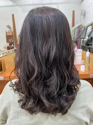 ロング コテ巻き風パーマ/ 髪質改善/河島恭平のヘアスタイル