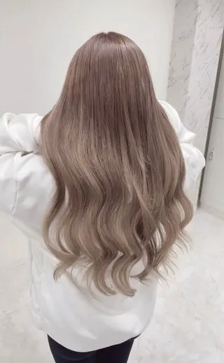 ロング カラー CHAiL.Yuzu 艶カラー韓国エクステのヘアスタイル