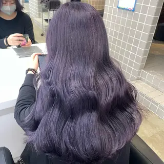 セミロング カラー *モデル募集🤍横浜 透明感カラー🫧のヘアスタイル