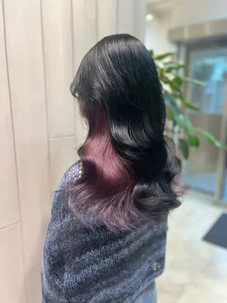 セミロング カラー ヘアアレンジ GO TODAY SHAiRE SALON 原宿verno店所属・完全💗マンツーマン marinのヘアスタイル