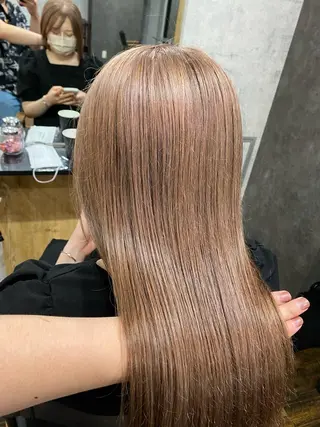 セミロング カラー 髪質改善/レイヤー カット手塚奨のヘアスタイル