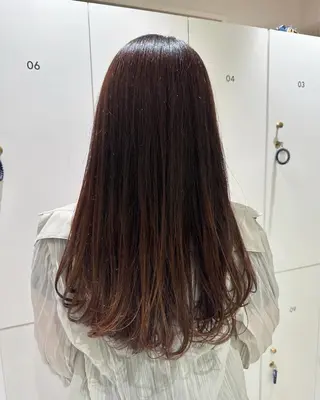 ロング 切りっぱなし/髪質 改善矯正/さやか🫧のヘアスタイル