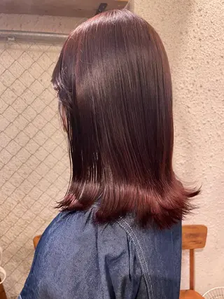 セミロング カラー SALOWIN下北沢所属・hazuki 🌝のヘアスタイル