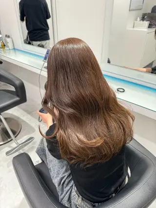 セミロング カラー 韓国艶カラー🇰🇷 DISCO💙のヘアスタイル