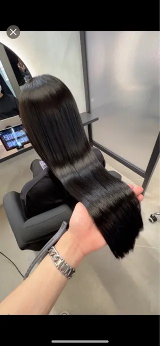 ロング youres hair 髪質改善トリートメント&ヘッドスパ  新宿三丁目店所属・髪質改善/艶髪 韓国レイヤー/えすたのヘアスタイル